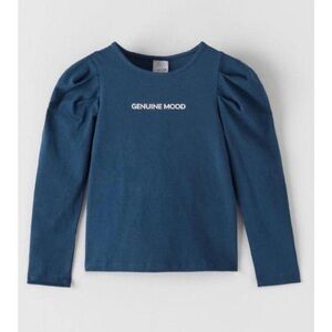 Zara Kids Long Sleeve Tee in Deep Blue